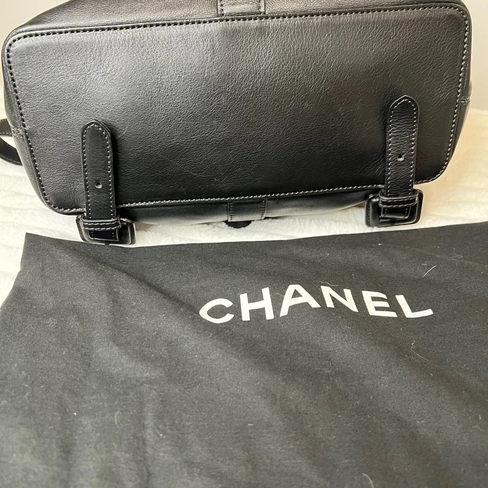 💯💎Authentic💎 CHANEL CC Turnlock Lambskin Leather Backpack - Picture 7 of 14